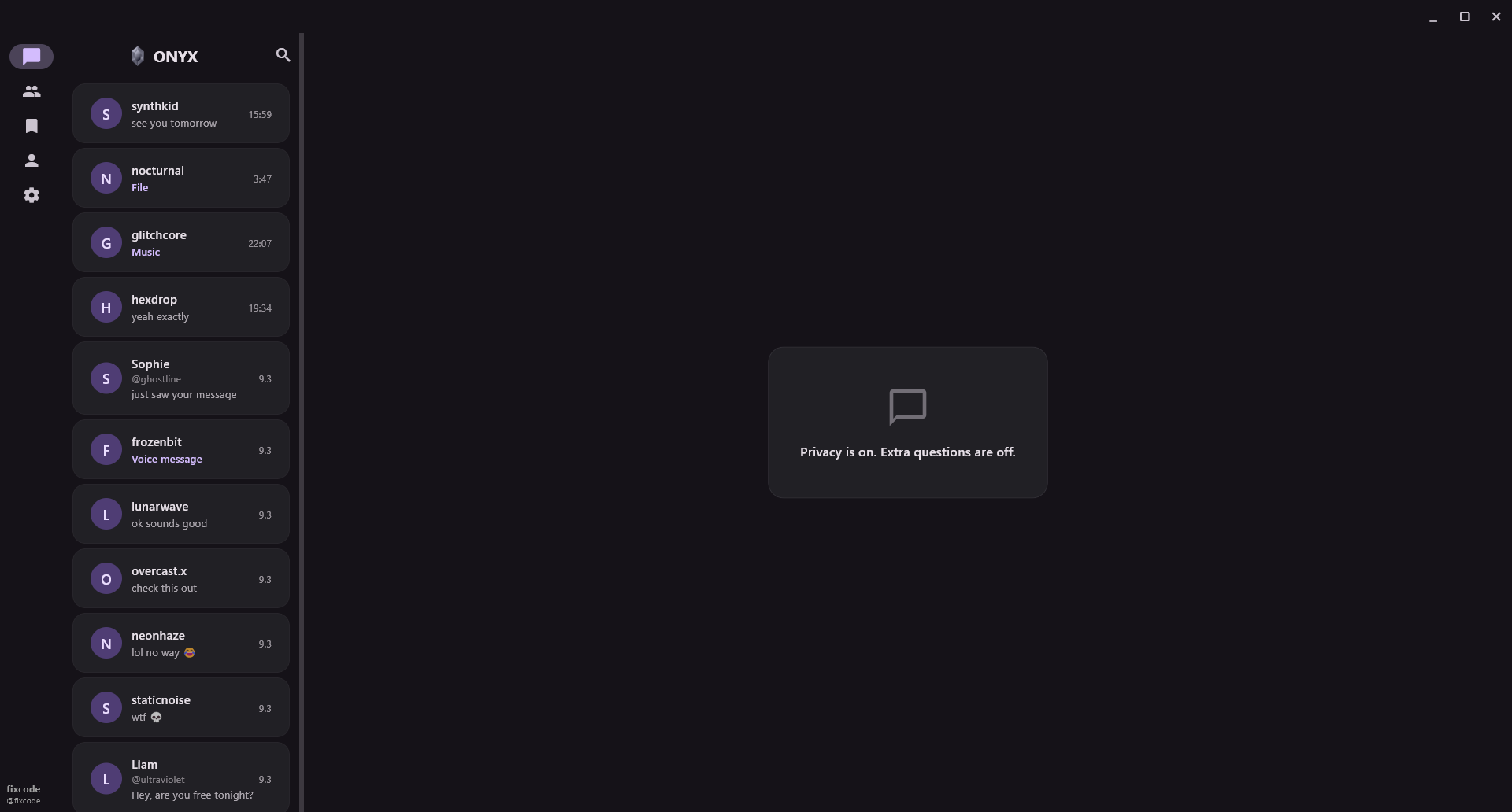 ONYX desktop